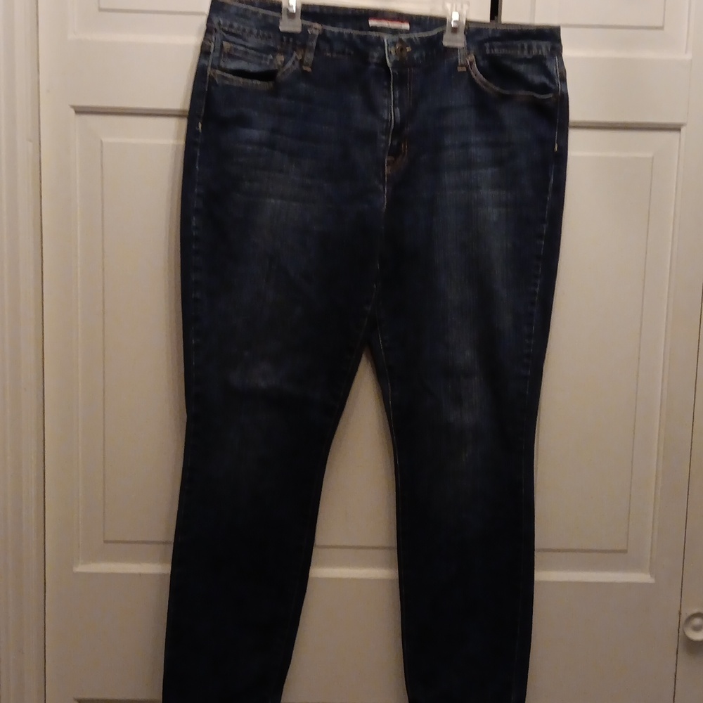 Womens Tommy Hilfiger Spandex Denimin Blue Jean 18R / 27 length Bootcut